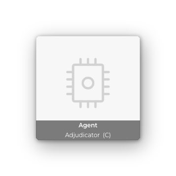 The AI adjudicator's badge in the chair seat