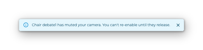 A mute notification